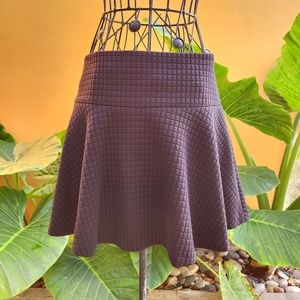 Alice + Olivia Black Textured Mini Skirt Size 6 NWOT